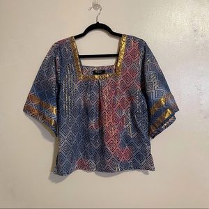 RD & Koko Metallic Top